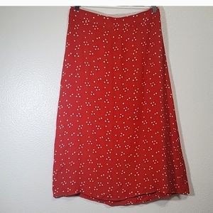 Madewell size 20 orange slip skirt lightweight aline